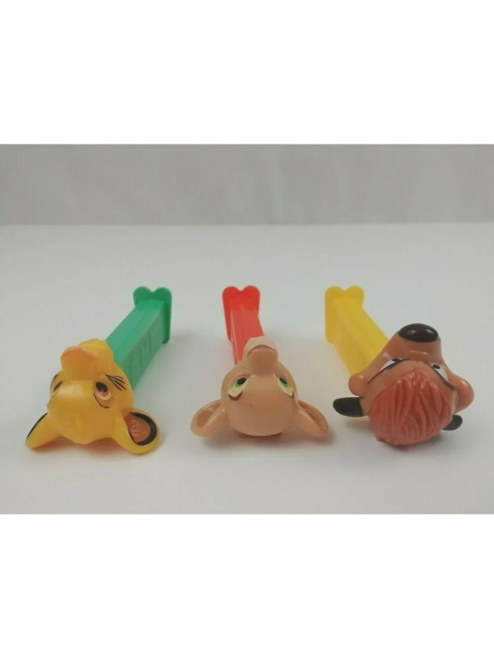 Vintage Lot of 3 Lion King Pez Dispensers Simba, Nala, & Timone